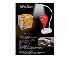LAMPARA LED CUELLO REGULABLE 500 LUX PROBATTERY.-